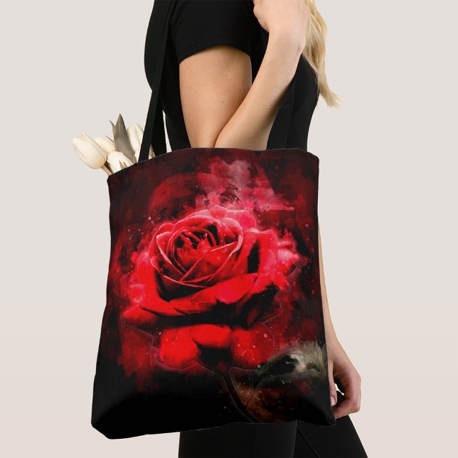Tote Bag Couleur de fleur rouge - bb (Créateur téléchargé)