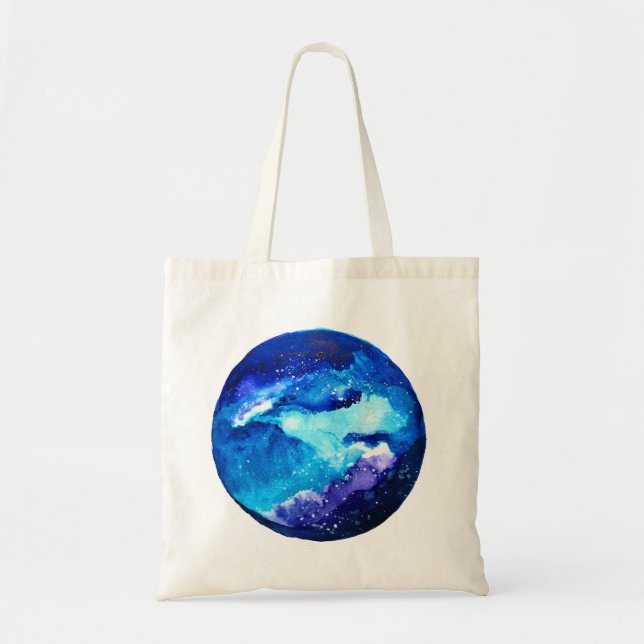 Tote Bag Couleur d'eau nébuleuse de la galaxie de la planèt (Devant)