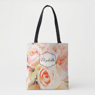 Tote Bag Couleur d'eau Rose personnalisée