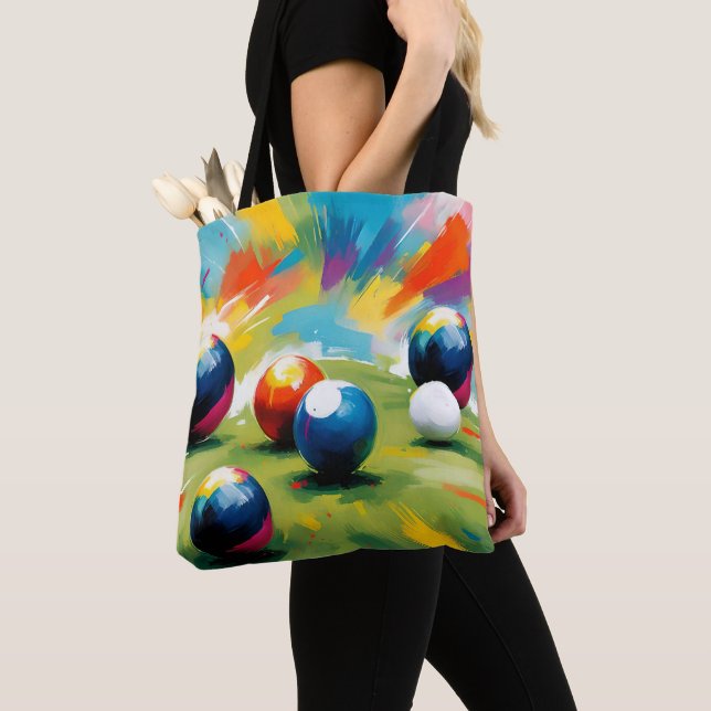 Tote Bag Couleur Des Boules De Pelouse, (De près)