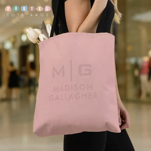 Tote Bag Couleur Rose Saumon Pêche Pastel Lumière Douce Uni