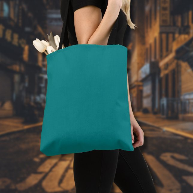 Tote Bag Couleur solide turquoise | Classique | Élégant (Créateur téléchargé)