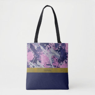 Tote Bag Couleur Splash Organza rose