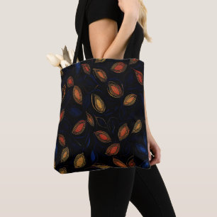Tote Bag Couleurs d'automne Motif Abstrait
