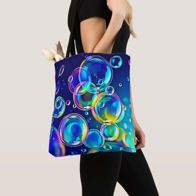 Tote Bag Couleurs de bulles magiques (De près)