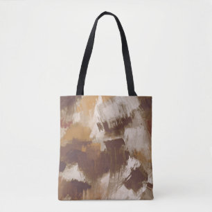 Tote Bag Couleurs de café Abstraites Paint Strokes