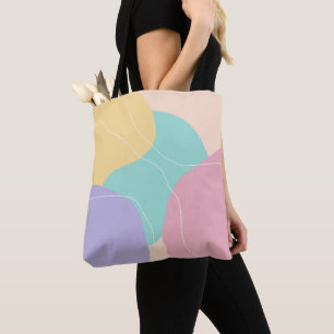 Tote Bag Couleurs de glace géométrique minimes et abstrai