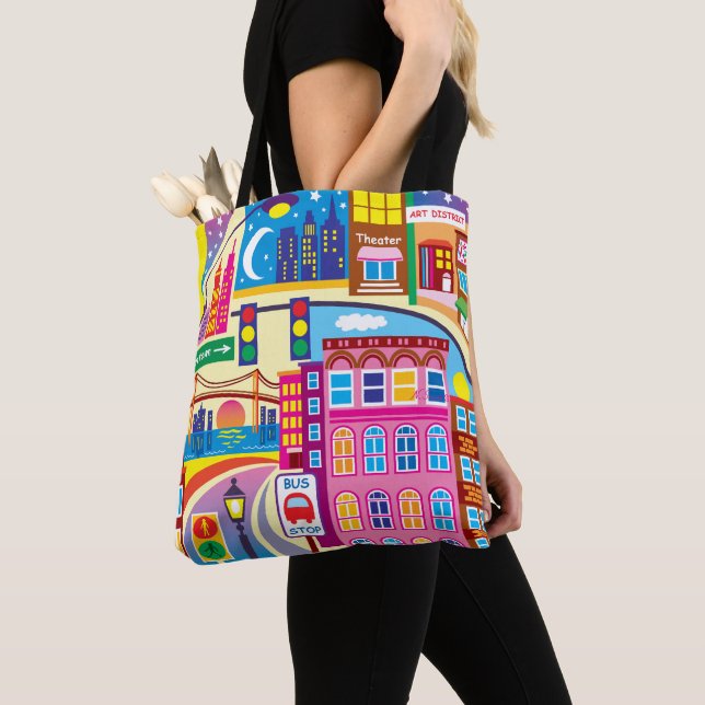 Tote Bag Couleurs de la ville (De près)