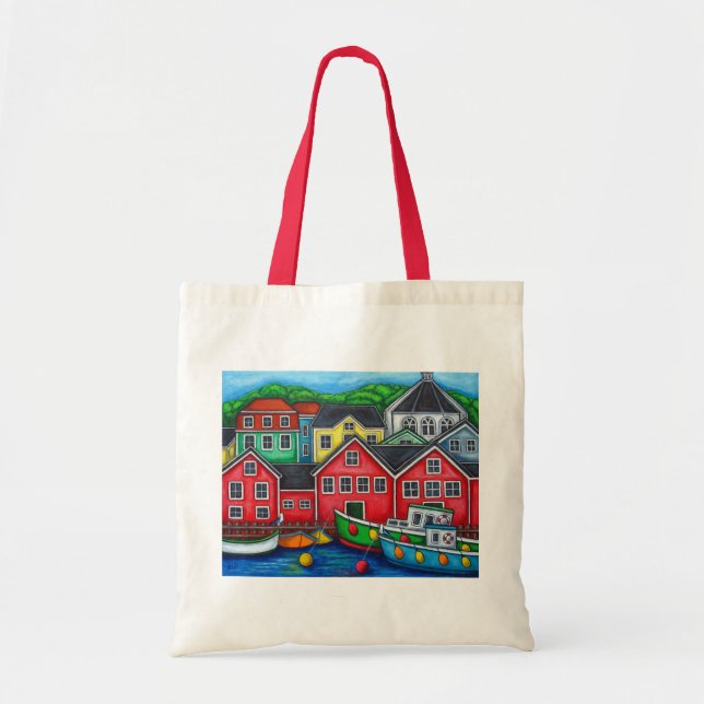 Tote Bag Couleurs de Lunenburg, la Nouvelle-Écosse, Canada (Devant)