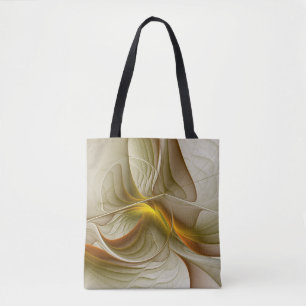 Tote Bag Couleurs de métaux précieux, art fractal abstrait