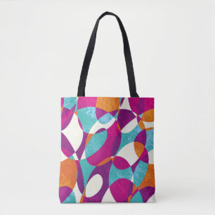Tote Bag Couleurs diverses, collection motif vintage.