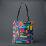 Tote Bag Couleurs néon Abstraites et formes bohèmes géométr<br><div class="desc">Motif urbain et géométrique unique avec des couleurs audacieuses et une ambiance joyeuse.</div>