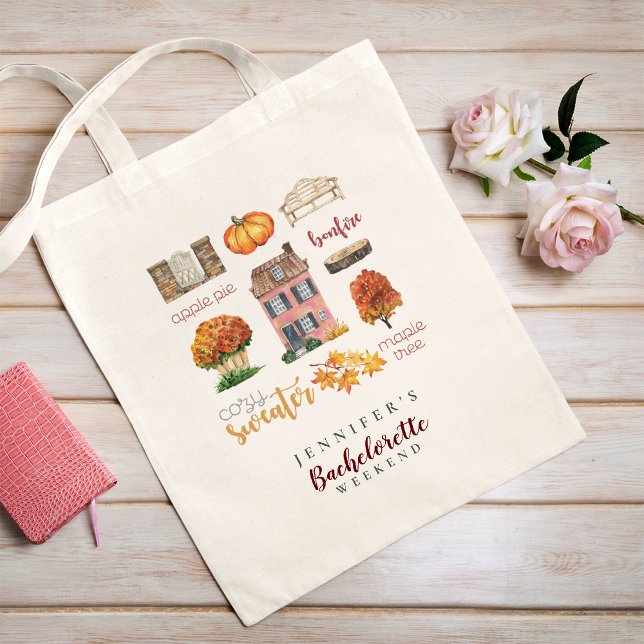 Tote Bag Couleurs Rustiques de l'Automne pour une Soirée de (Créateur téléchargé)