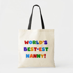 Tote Bag Couleurs vives les meilleurs cadeaux de nounou du