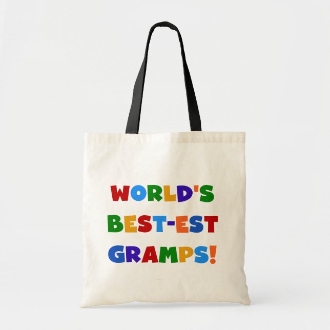 Tote Bag Couleurs vives Meilleurs Cadeaux Gramps du monde (Devant)
