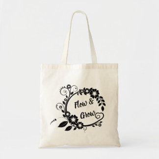 Tote Bag Coulez et élevez Fourre-tout réutilisable