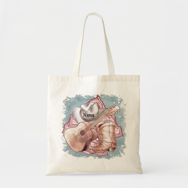 Tote Bag Country Guitar  (Devant)