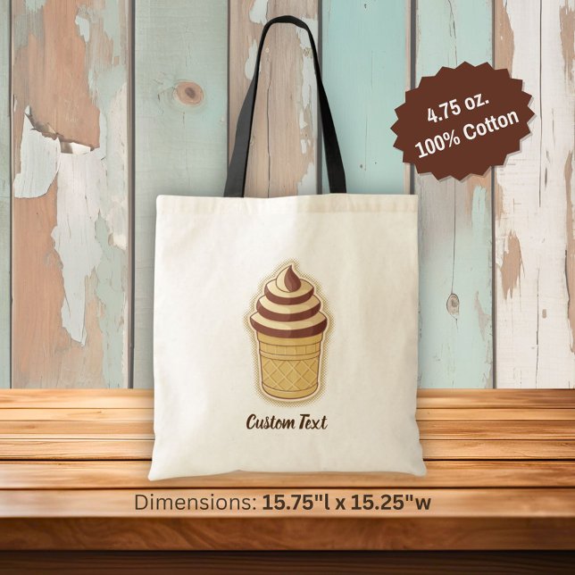 Tote Bag Coupe de glace deux saveurs (Créateur téléchargé)