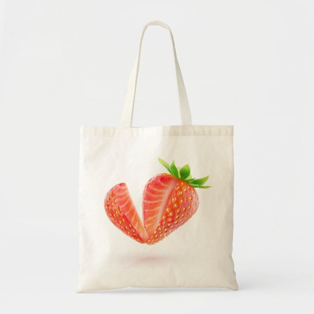 Tote Bag Couper la fraise (Devant)