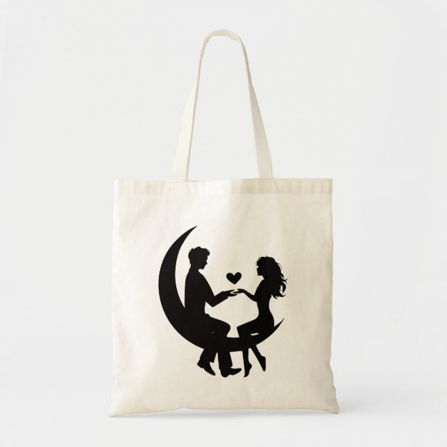 Tote Bag Couple d'amour (Devant)
