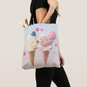 Tote Bag Couple de crème glacée - Amour au premier coup