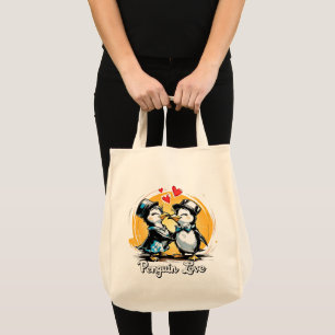 Tote Bag Couple de manchots charmants