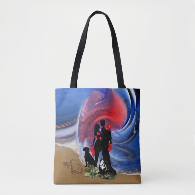 Tote Bag Couple de Saint Valentin (Devant)