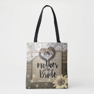 Tote Bag Couple Horseshoe Mariage de coeur Mère de la marié