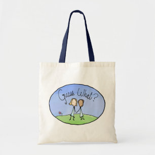 Tote Bag Couple Lesbienne mignonne Devinez quoi