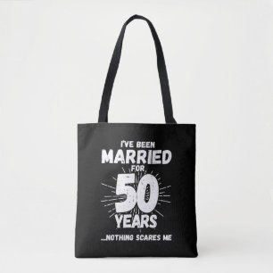 Tote Bag Couples mariés 50 ans drôle 50e anniversaire