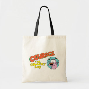 Tote Bag Courage du chien lâché   Afficher le logo