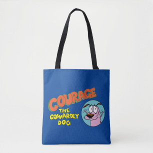Tote Bag Courage du chien lâché   Afficher le logo