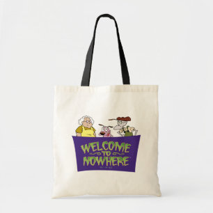 Tote Bag Courage du chien lâché   Bienvenue nulle part