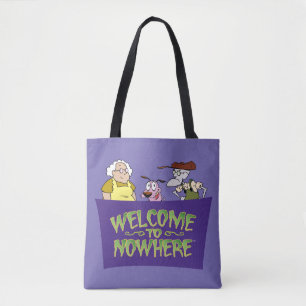 Tote Bag Courage du chien lâché   Bienvenue nulle part