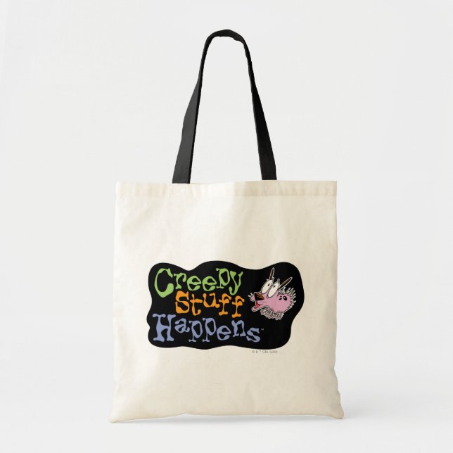 Tote Bag Courage du chien lâché | Déplaisant des événements (Devant)
