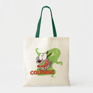 Tote Bag Courage du chien lâché   Graphique fantôme