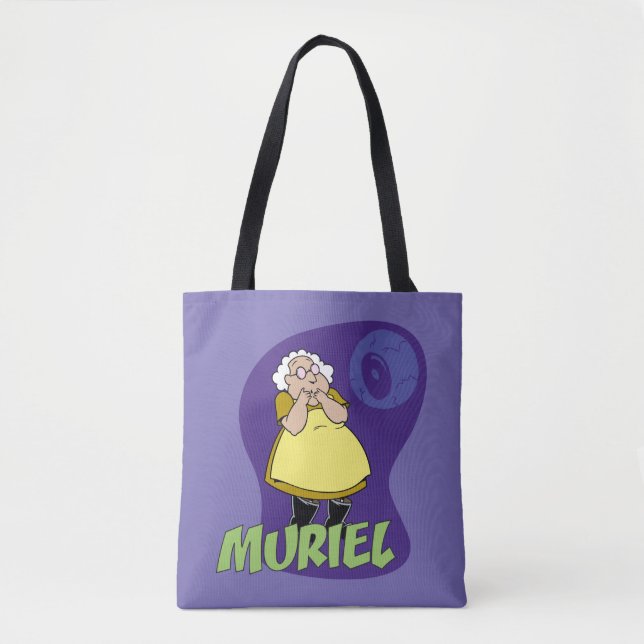 Tote Bag Courage du chien lâché | Muriel Graphic (Devant)