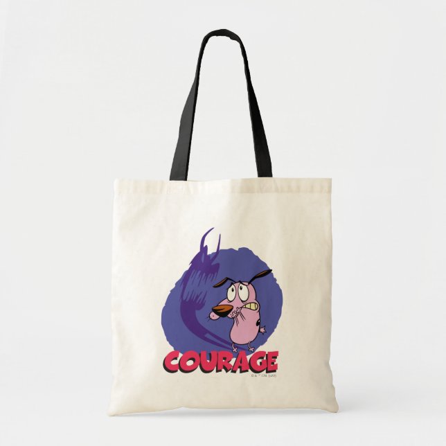 Tote Bag Courage the Cowardly Dog | Shadow Graphic (Devant)