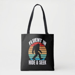 Tote Bag Courant à cache-cache drôle Bigfoot