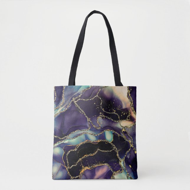 Tote Bag Courants de teintes translucides, sertissant swi m (Devant)