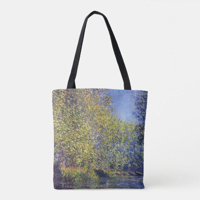 Tote Bag Courbe de l'Epte près de Giverny par Claude Monet (Dos)