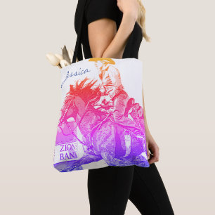 Tote Bag Coureur de baril II (arc-en-ciel)