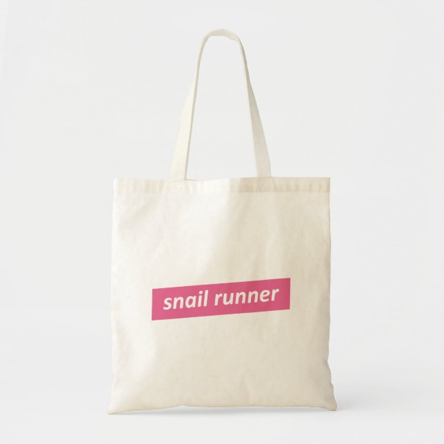 Tote Bag Coureur d'escargots, Coureurs lents (Devant)