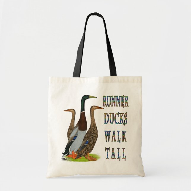 Tote Bag Coureurs Canards Marcher Haut (Devant)