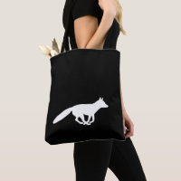 Courir White Fox Silhouette Faune Animaux Sauvage
