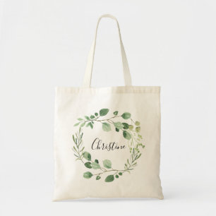 Tote Bag couronne d'aquarelle de femme de ménage