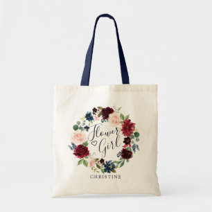 Tote Bag Couronne de bouquet bourguignonne   Fleur fille
