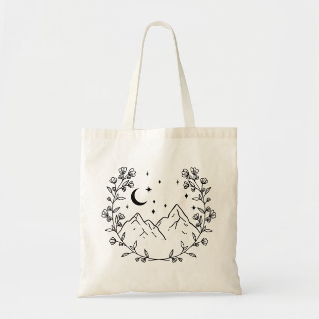Tote Bag Couronne de fleurs de montagne (Devant)