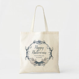 Tote Bag Couronne de Halloween Chauves-souris Fantômes Goth