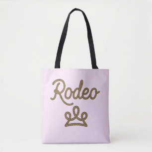 Tote Bag Couronne de Tiara de Princesse de Rodéo Country We